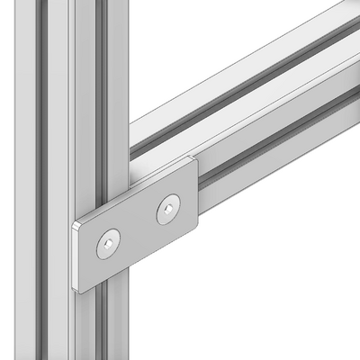 41-180-1SS MODULAR SOLUTIONS TIE PLATE 45MM X 90MM X 6MM<BR>FLUSH FLAT WITH STAINLESS STEEL HARDWARE